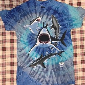 BAIT x Discovery Channel men SharkWeek tie dye tee